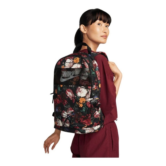 BRAND NEW unisex nike Nike elemental floral print breathable mesh backpack (21L) - Picture 1 of 10